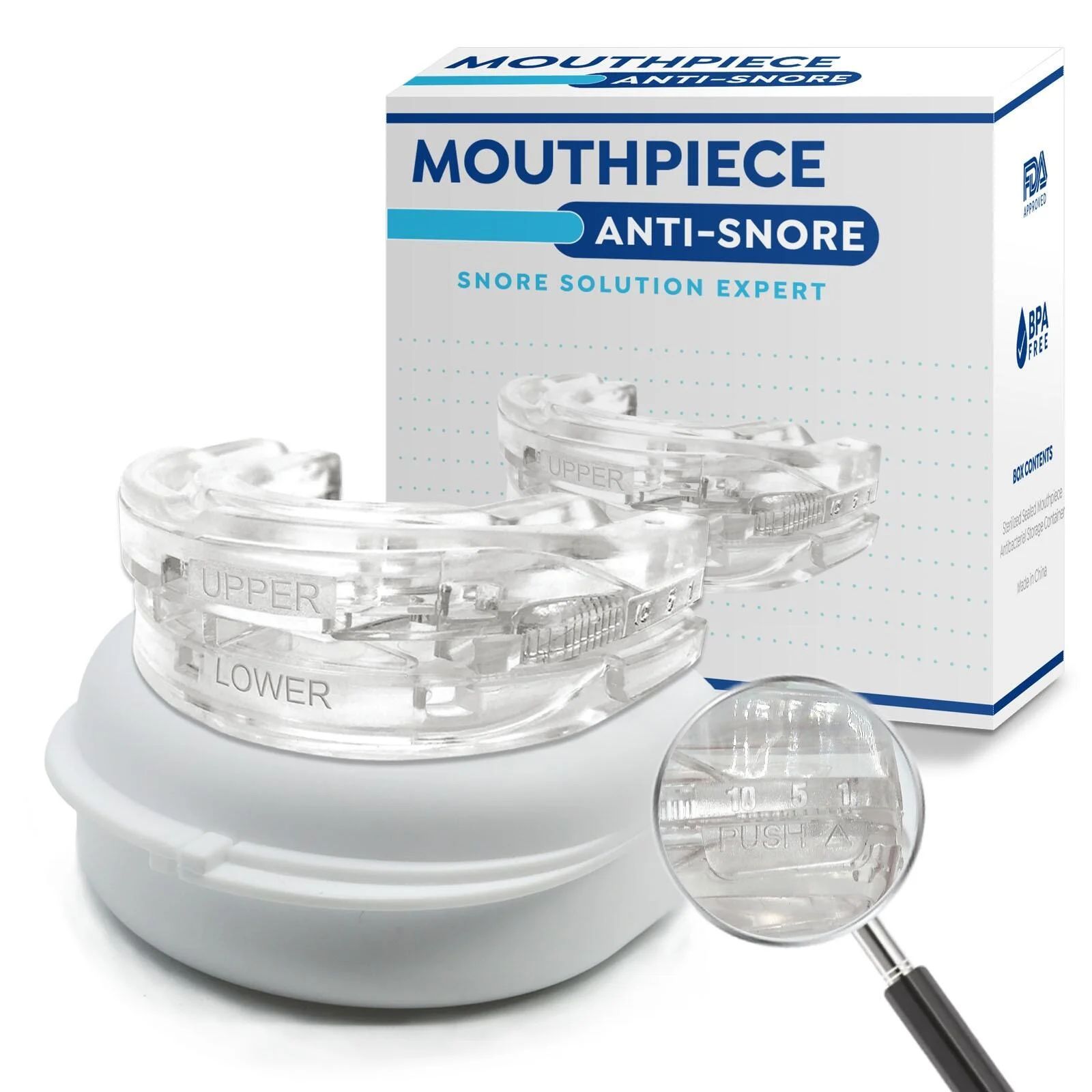 Dental Guard Night - Protetor Bucal Ajustável Antirronco e Antitroxeira