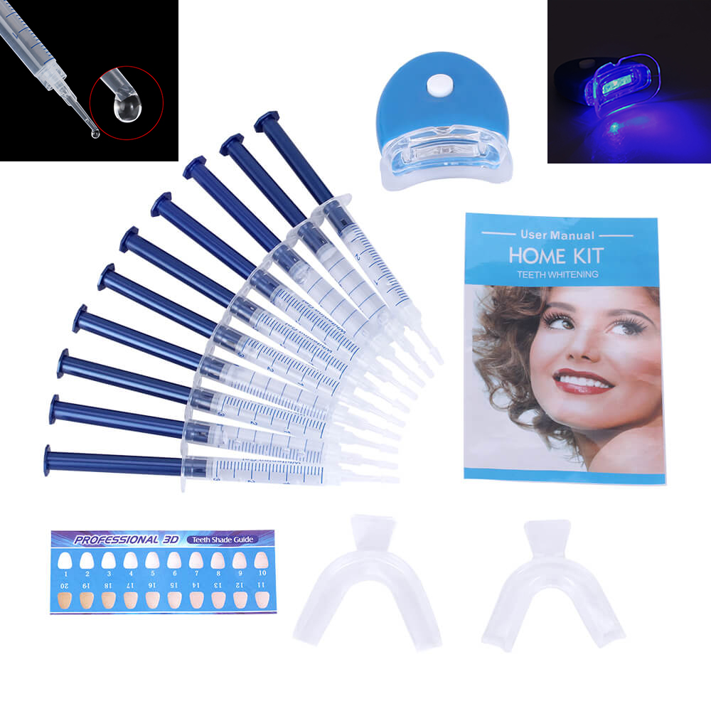 Teeth Whitening Bleaching Kit - 1 conjunto de clareamento dental com