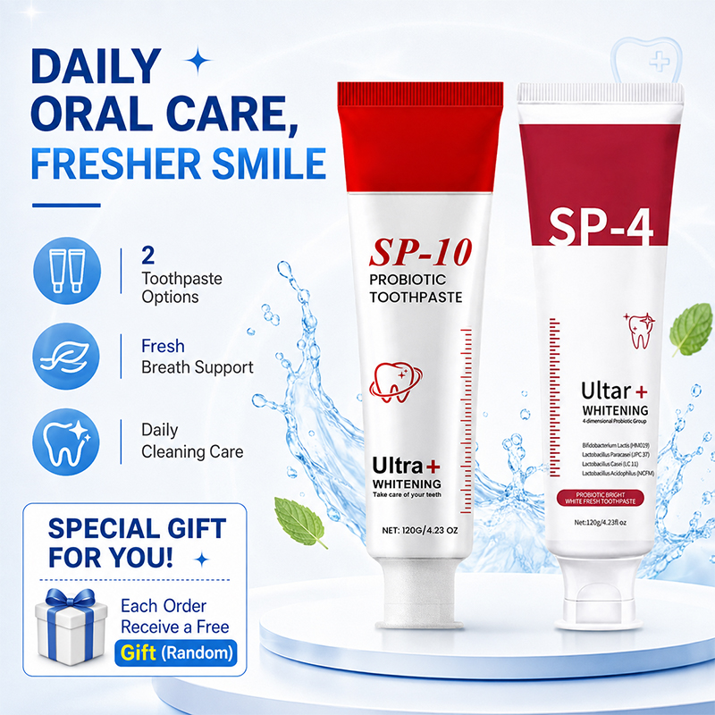 Teeth Whitening Xylitol - Conjunto de Pasta de Dente Probiótica