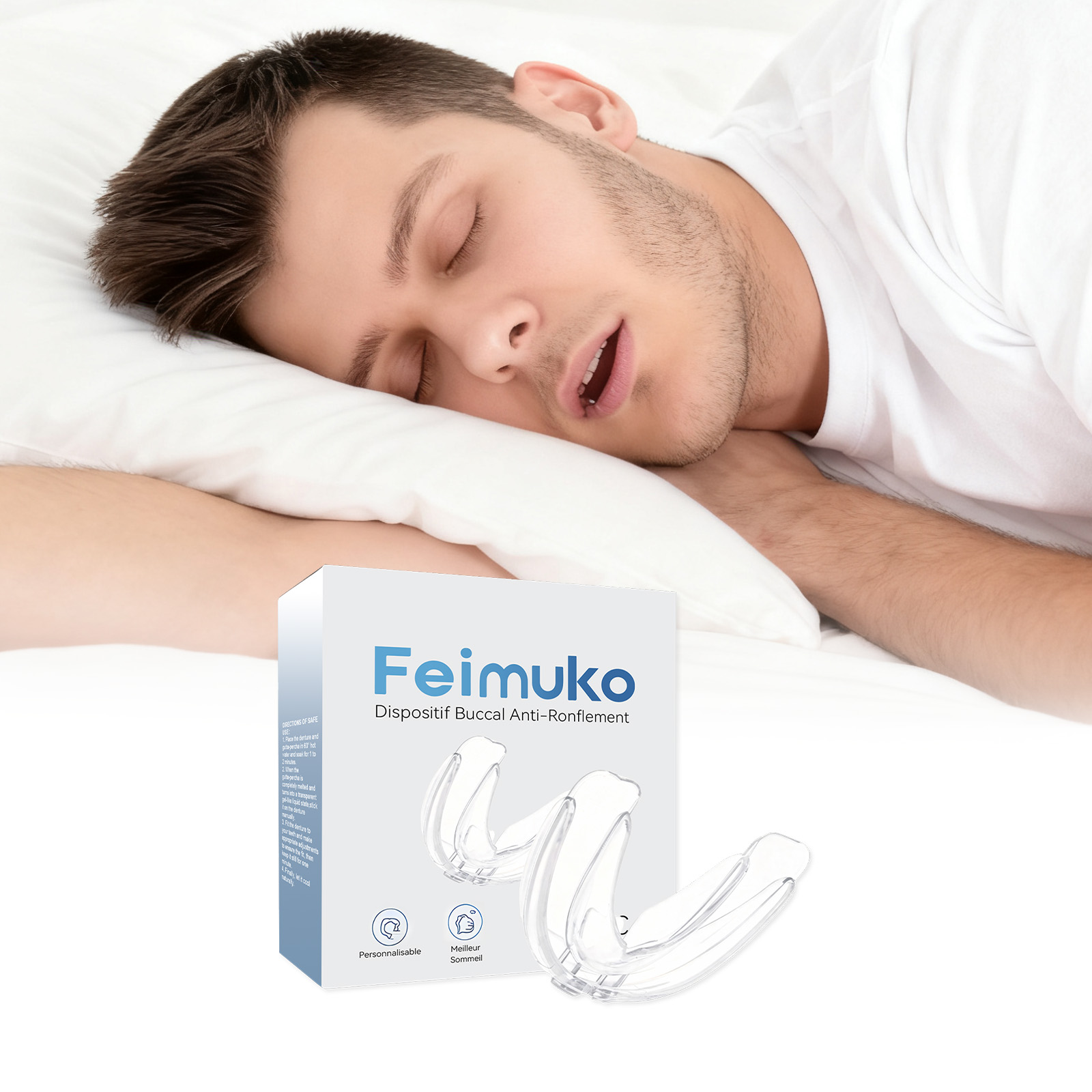 Dental Guard Night - Protetor Bucal Noturno Confortável para Dormir,