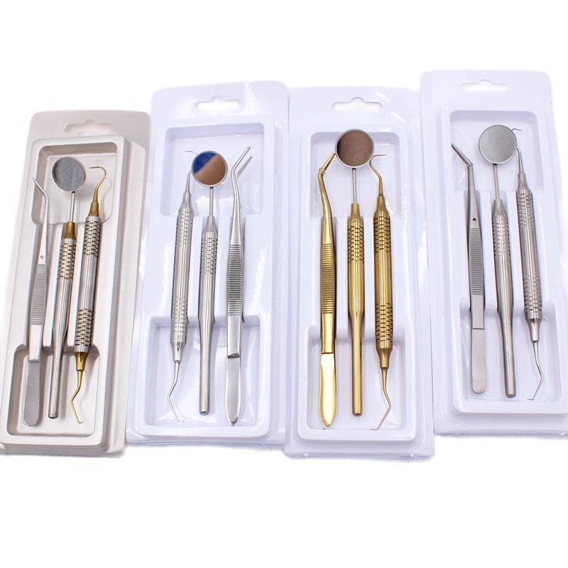 Teeth Whitening Lab - Kit de ferramentas dentárias de aço