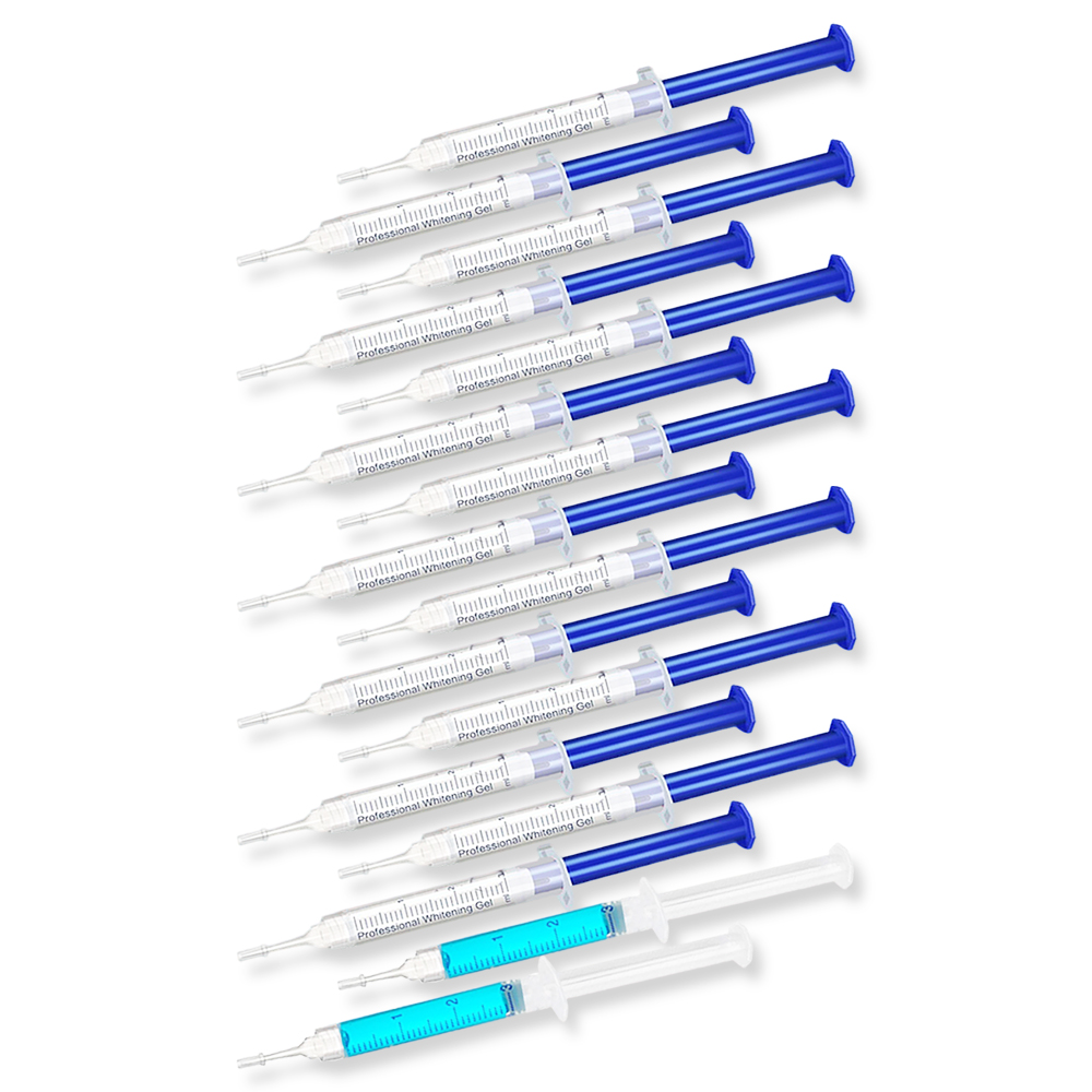 Teeth Whitening Bleaching Kit - Gel Clareador de Dentes Sabor Menta,