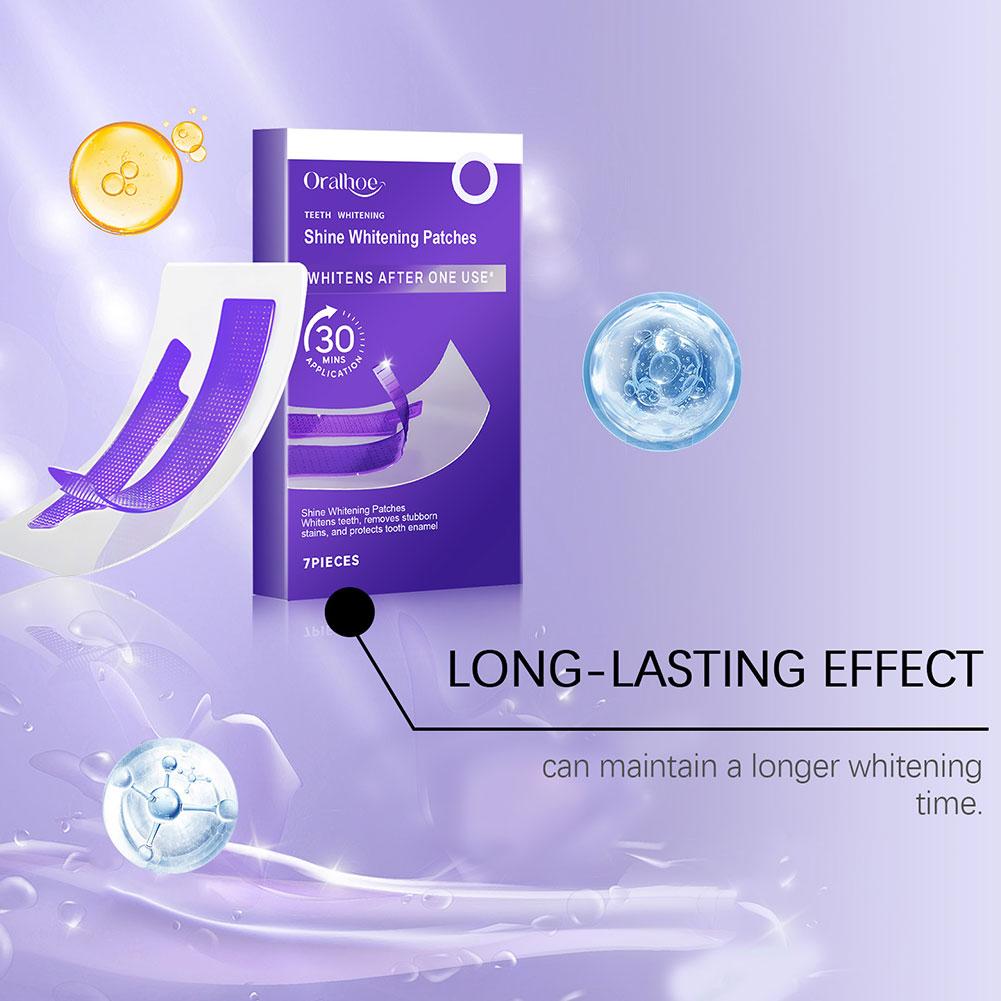 7 tiras roxas para clareamento - Teeth Whitening Bleaching Kit avaliação e preço
