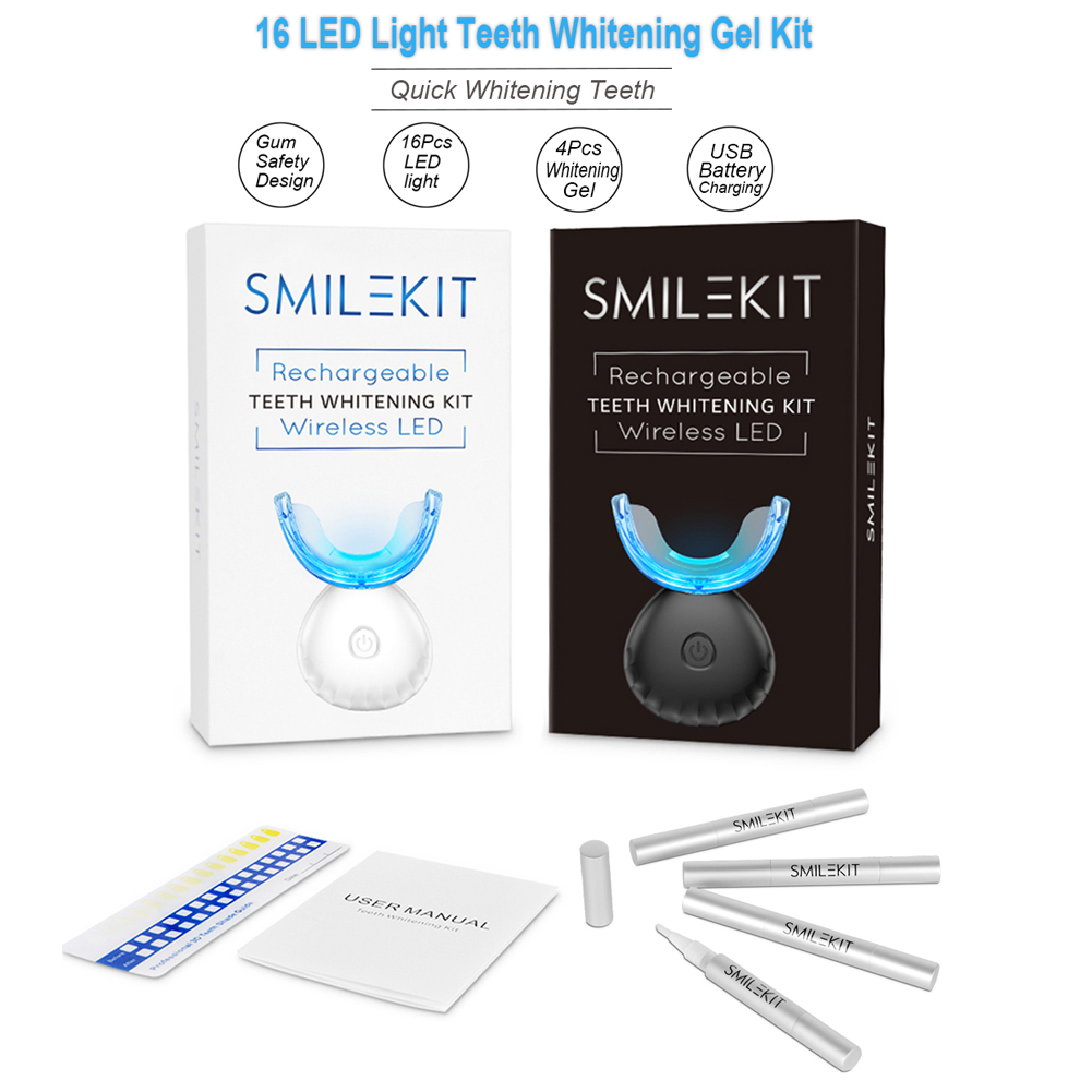 Dentes dentários branqueamento - Teeth Whitening Bleaching Kit avaliação e preço