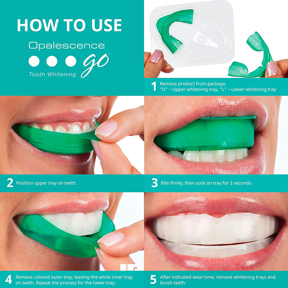 Peróxido de hidrogênio para cl - Teeth Whitening Opalescence Go avaliação e preço