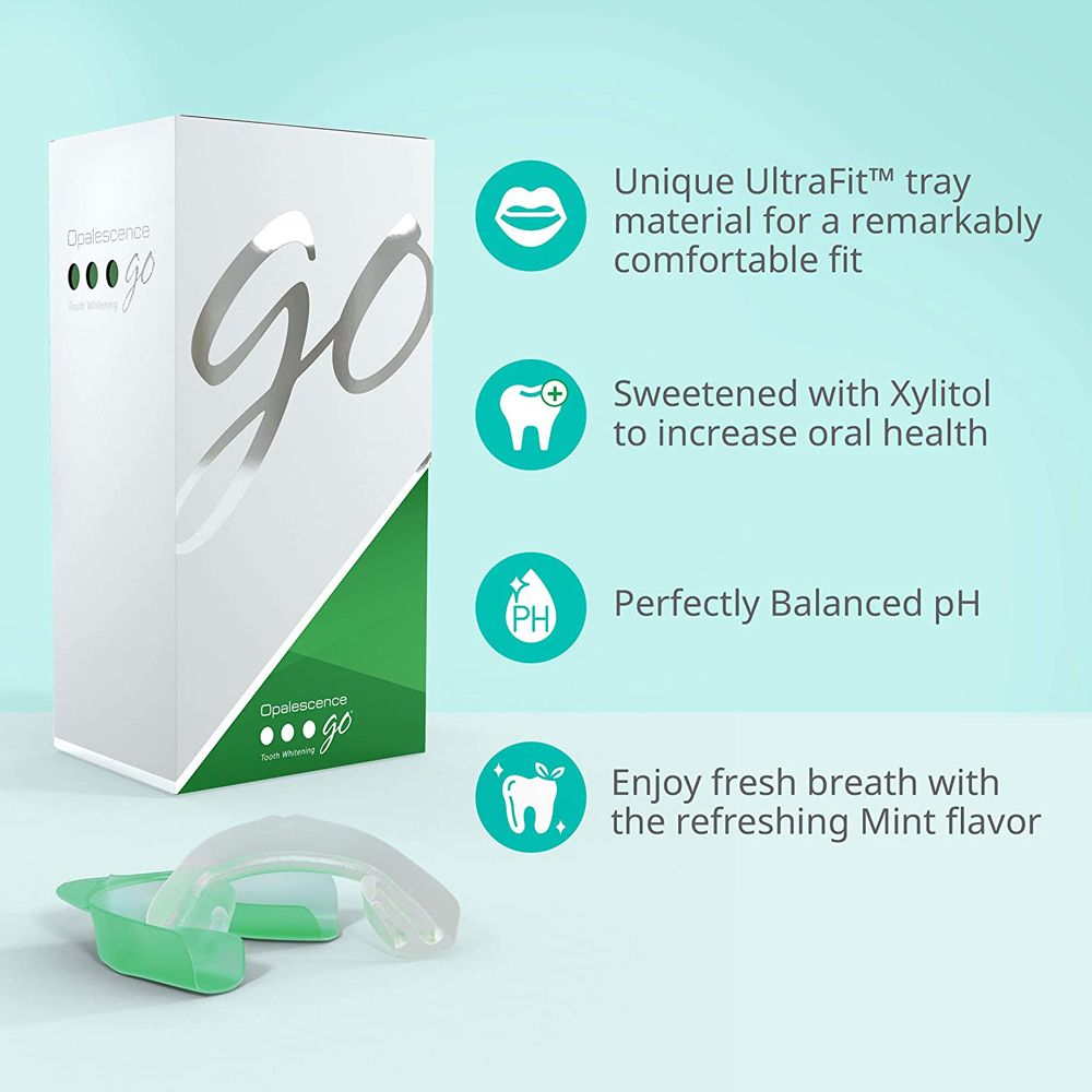 Peróxido de hidrogênio para cl - Teeth Whitening Opalescence Go avaliação e preço