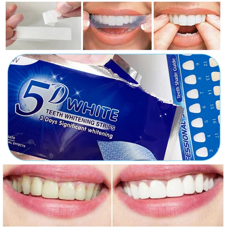1/7/14 pares de tiras de clare - Teeth Whitening Bleaching Kit avaliação e preço