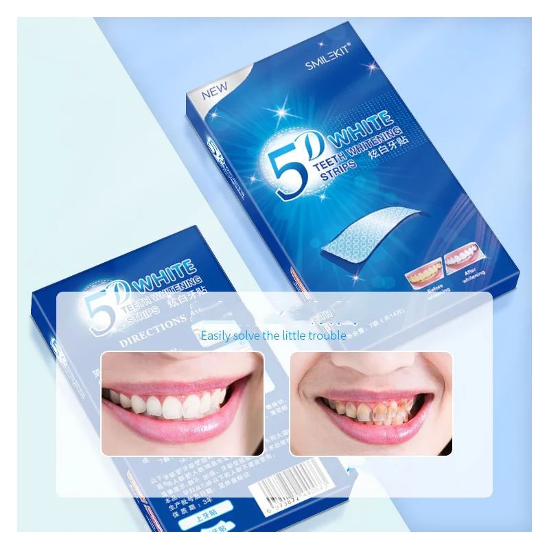 1/7/14 pares de tiras de clare - Teeth Whitening Bleaching Kit avaliação e preço