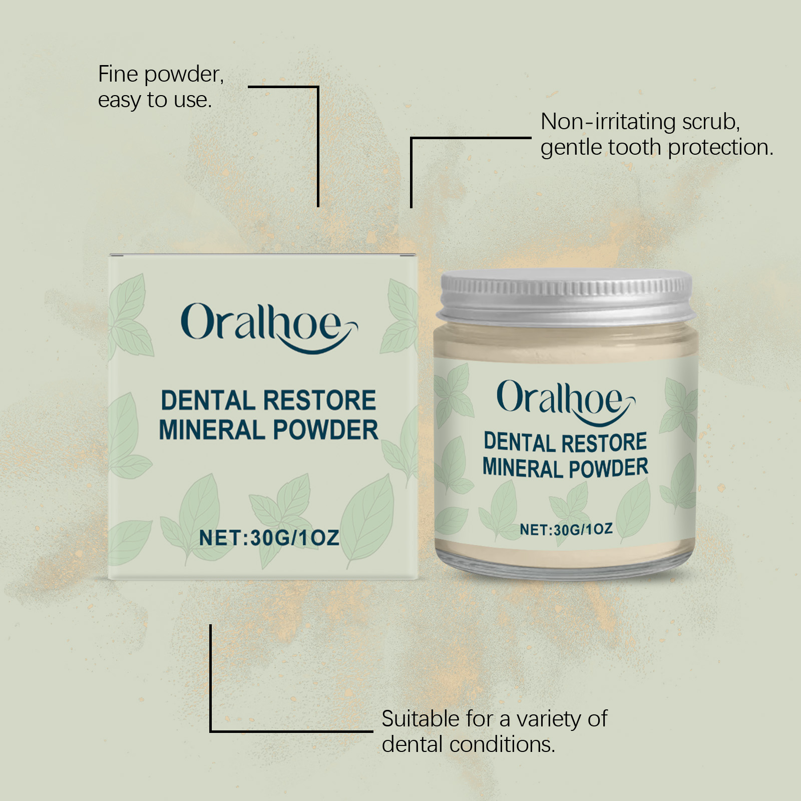 ORALHOE Pó Mineral Restaurador - Teeth Whitening Or Bleaching avaliação e preço