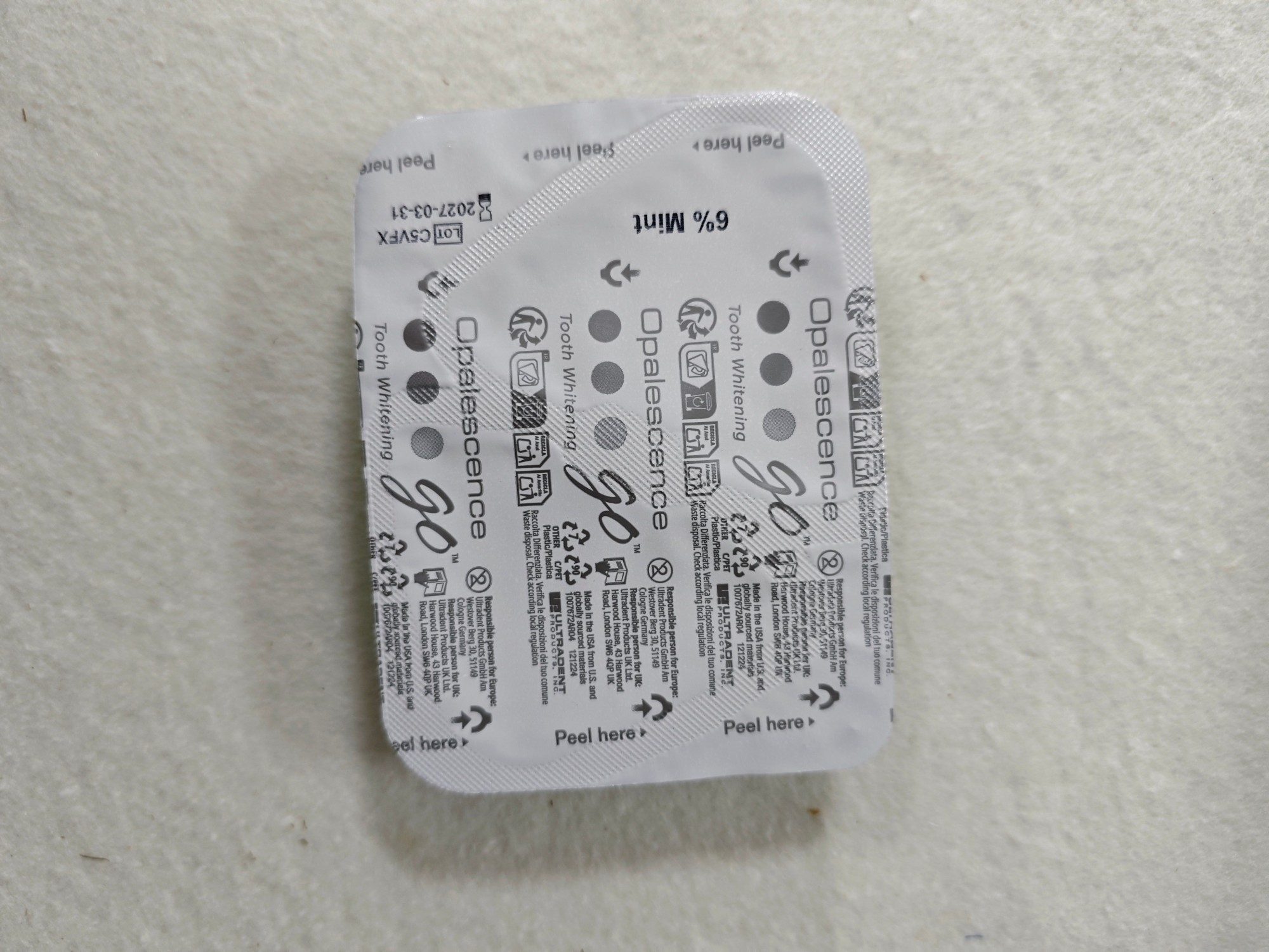 Ultradent Opalescence Go Patch - Teeth Whitening Opalescence Go avaliação e preço