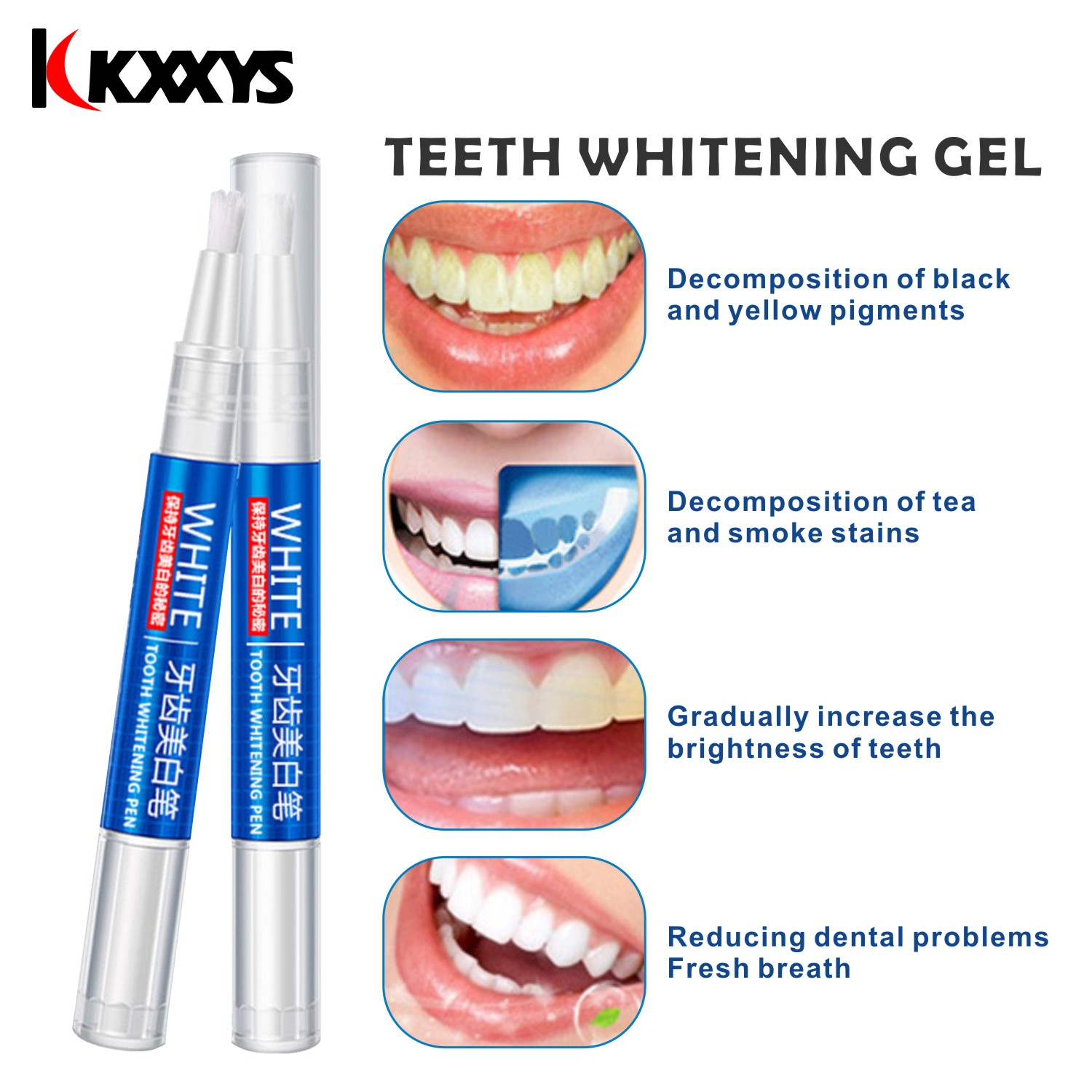 2 pçs * 3ml popular dentes bra - Teeth Whitening Bleaching Kit avaliação e preço