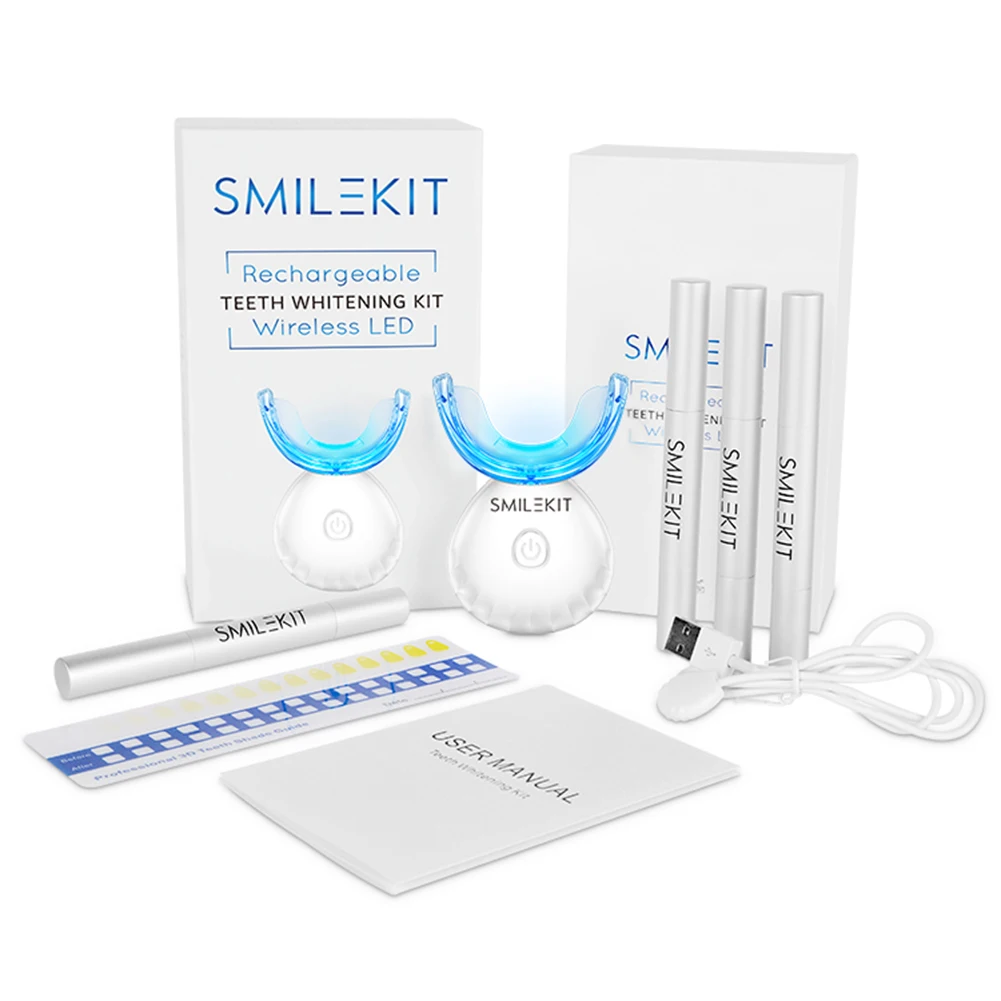 Kit de clareamento dental dos  - Teeth Whitening Bleaching Kit avaliação e preço