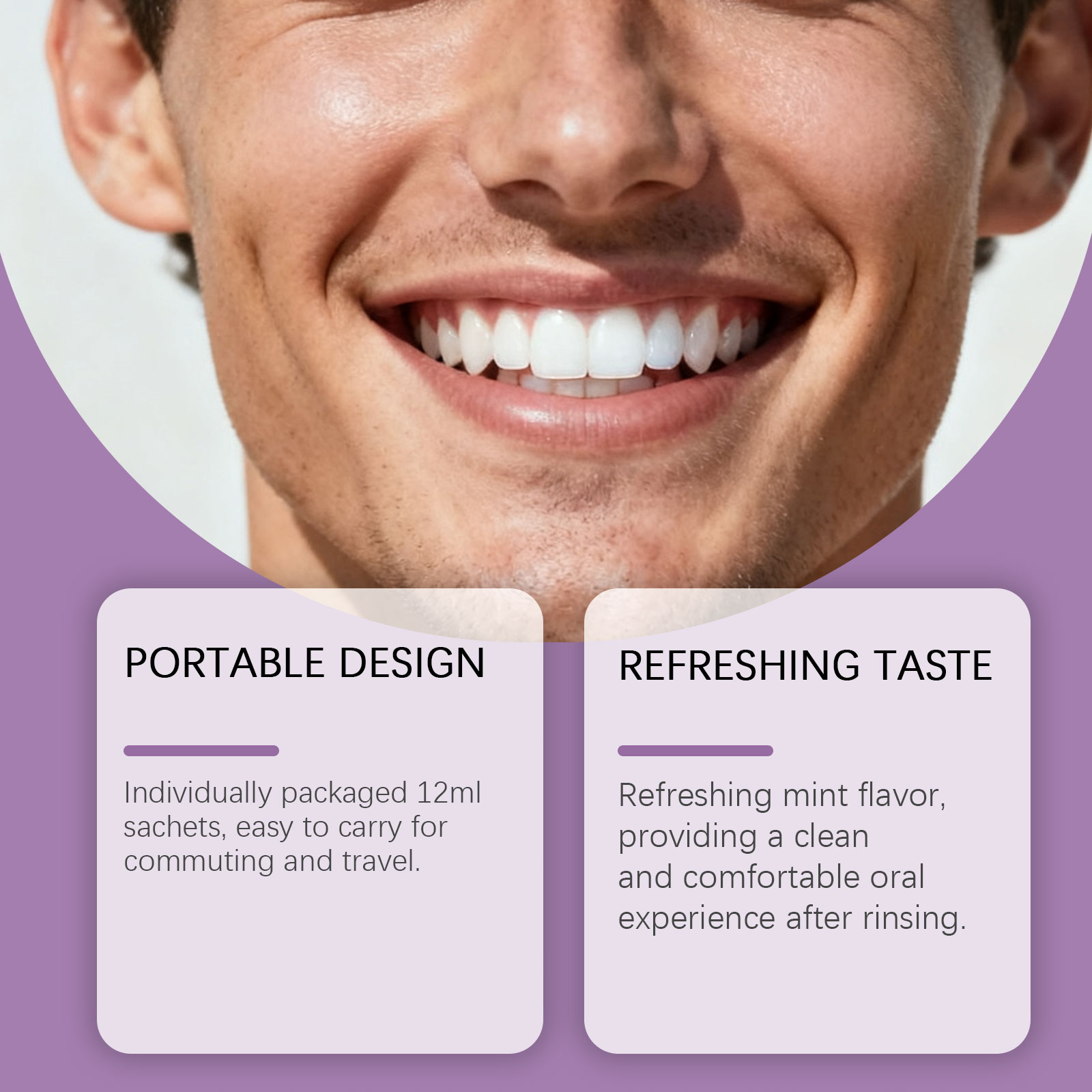 Enxaguante Bucal Roxo para Cla - Teeth Whitening Xylitol avaliação e preço