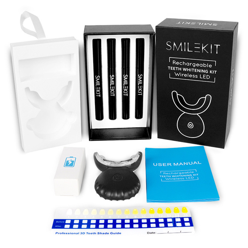 Nova elétrica dentes branqueam - Teeth Whitening Bleaching Kit avaliação e preço